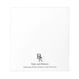 Berufliches Einfaches Logogeschäft Notizblock