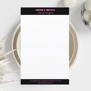 Berufliches, einfaches Neonrosa Papier