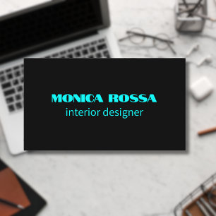 Berufliches Einfaches Neuralblau Visitenkarte