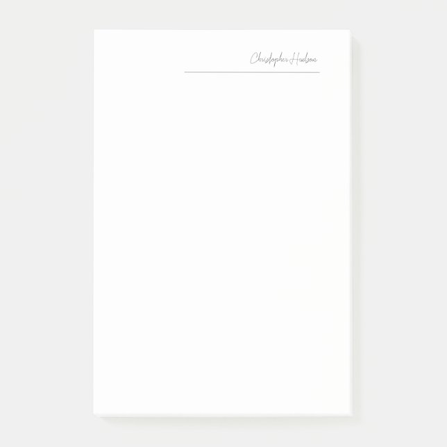 Berufliches Einfaches Schlichtes Erstellen individ Post-it Klebezettel (Vorderseite)