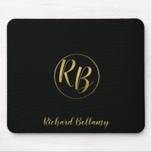 Berufliches einfaches Schwarzes Gold - Mousepad