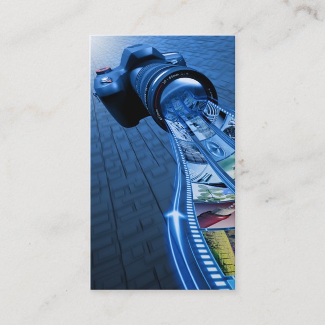 berufliches einzigartiges Fotografgeschäftskarte Visitenkarte (Vorderseite)