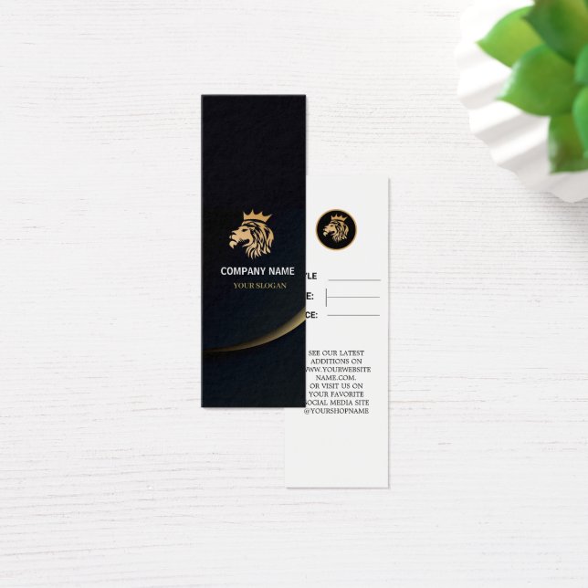 Berufliches Elegant-Löwenlogo (Schreibtisch)