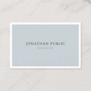 Berufliches elegantes, blaues, einfaches Template Visitenkarte