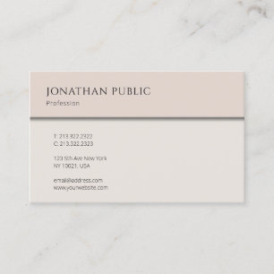 Berufliches elegantes Minimalistisches modernes Te Visitenkarte
