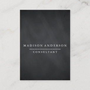 Berufliches elegantes modernes schwarzes visitenkarte