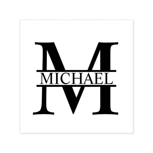 Berufliches elegantes Personalisiertes Monogramm Permastempel (Design)