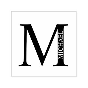 Berufliches elegantes Personalisiertes Monogramm-S Permastempel