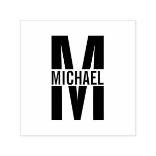 Berufliches elegantes Personalisiertes Monogramm-S Permastempel