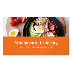 Berufliches elegantes Restaurant Catering und Koch Magnetische Visitenkarte