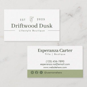 Berufliches, elegantes weißes Marmor Visitenkarte
