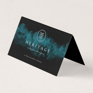 Berufliches Emerald Green Misty-Logo Visitenkarten