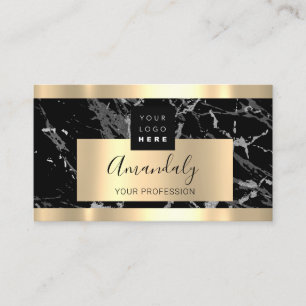 Berufliches Finance Investment Services Gold-Logo Visitenkarte