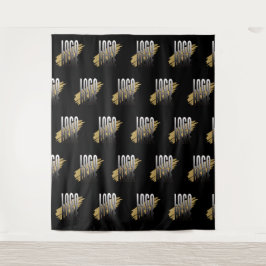 Berufliches Firmenlogo in der Werbung   Wandteppich