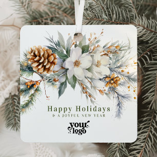 Berufliches Firmenlogo Kundengeschenk Weihnachten Ornament Aus Metall