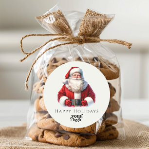 Berufliches Firmenlogo Kundengeschenk Weihnachten Runder Aufkleber