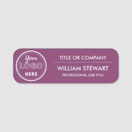 Berufliches Firmenlogo Mitarbeiter Mitarbeiter Namensschild