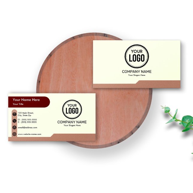 Berufliches Firmenlogo Modern und einfach Visitenkarte (Von Creator hochgeladen)