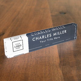 Berufliches Firmenlogo Namensplakette