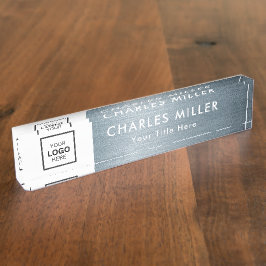 Berufliches Firmenlogo Namensplakette