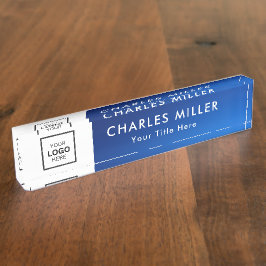 Berufliches Firmenlogo Namensplakette