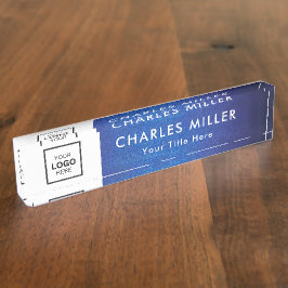 Berufliches Firmenlogo Namensplakette