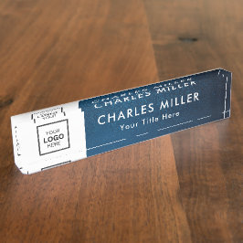 Berufliches Firmenlogo Namensplakette