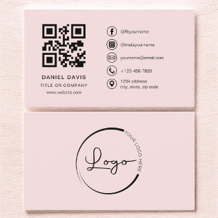 Berufliches Firmenlogo - QR-Code Visitenkarte