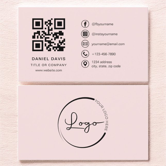 Berufliches Firmenlogo - QR-Code Visitenkarte (Von Creator hochgeladen)