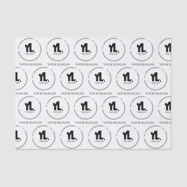 Berufliches Firmenlogo Seidenpapier (Vorderseite)