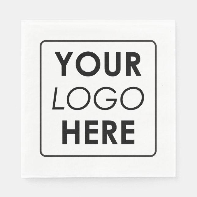 Berufliches Firmenlogo Serviette (Vorderseite)