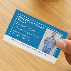 Berufliches Foto für Krankenpfleger Visitenkarte