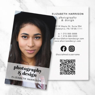 Berufliches Foto QR Code Social Media Visitenkarte