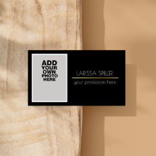 Berufliches Foto schwarz Visitenkarte