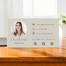 Berufliches Foto Terracotta auf dem Lande Visitenkarte