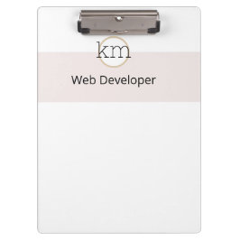 berufliches Geschäft mit rosa Ästhetik Klemmbrett