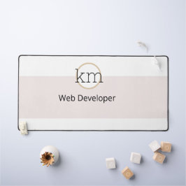 berufliches Geschäft mit rosa Ästhetik Schreibtischunterlage