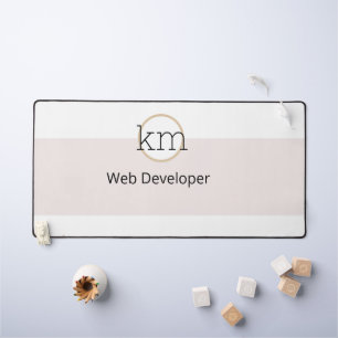 berufliches Geschäft mit rosa Ästhetik Schreibtischunterlage