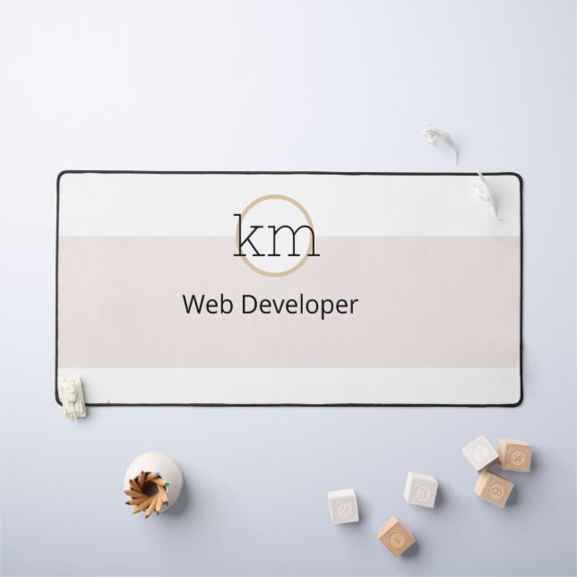 berufliches Geschäft mit rosa Ästhetik Schreibtischunterlage (Kindertisch)