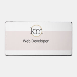 berufliches Geschäft mit rosa Ästhetik Schreibtischunterlage