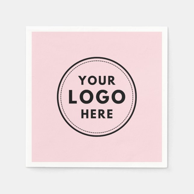 Berufliches Geschäft mit roten Logos Serviette (Vorderseite)