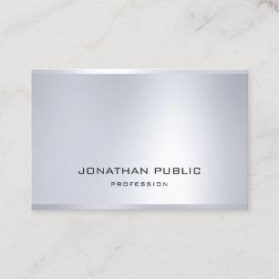Berufliches Glamour-Silber-künstlerisches moderne Visitenkarte