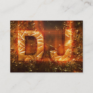 Berufliches Gold, das DJ-Logogeschäftskarte Visitenkarte