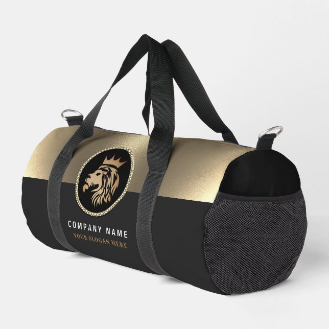 Berufliches Gold Lion Logo Duffle Bag (Rechte Ecke)