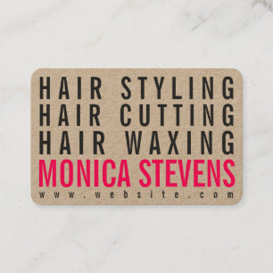 Berufliches Handwerk des modernen trendy mutigen Visitenkarte