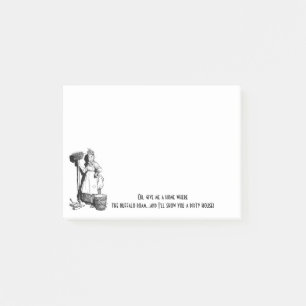 "Berufliches Haus Behalte" Post-it Klebezettel