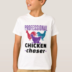 Berufliches Hühnchen Chaser Farbenfrohe Hühner T-Shirt