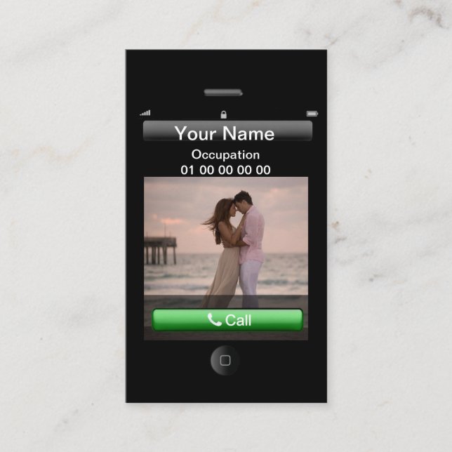 Berufliches individuell anpassbares iPhone-Design Visitenkarte (Vorderseite)