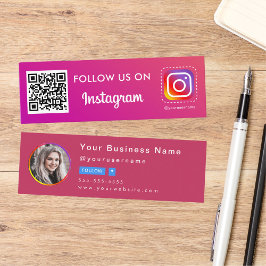 Berufliches Instagramm Foto folgen Qr Code Min Mini Visitenkarte