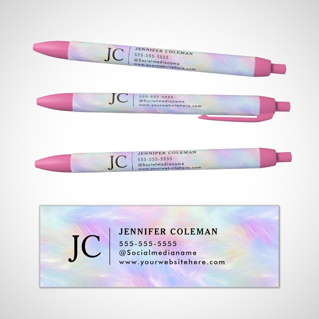 Berufliches Iridescent Opal stylisches Monogram Lo Kugelschreiber (Von Creator hochgeladen)